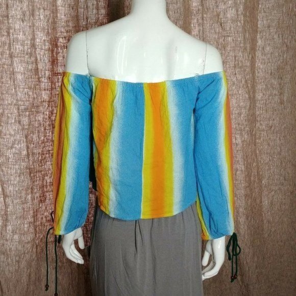 BCBGeneration Off The Shoulder Stripe Top Size XS - Picture 6 of 13